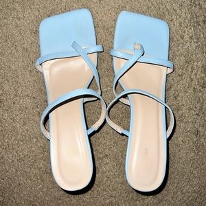 Baby Blue Mules